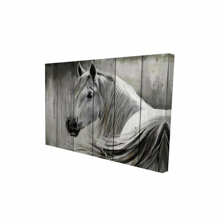 FONDO 20 x 30 in. Rustic Horse-Print on Canvas FO2789133